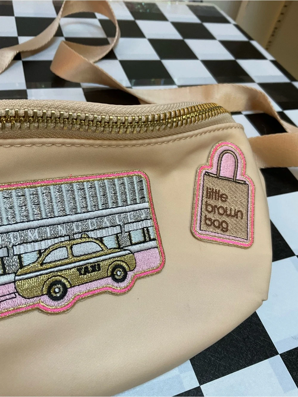 Stoney Clover Lane peach crossbody